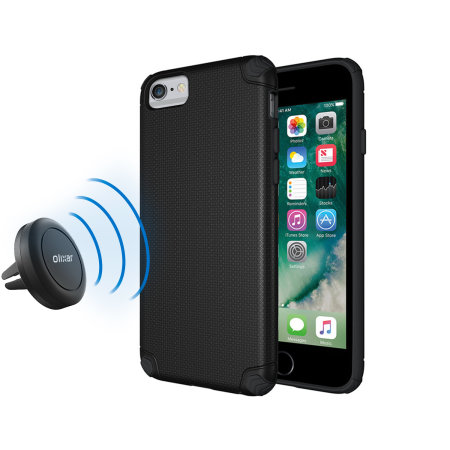 Uittreksel Echter identificatie Olixar Magnus iPhone 6S / 6 Case en Autohouder - Zwart