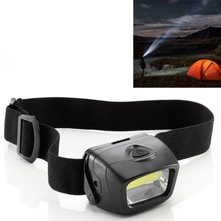 Auraglow Battery Operated Headlamp Torch - Crystal White Light
