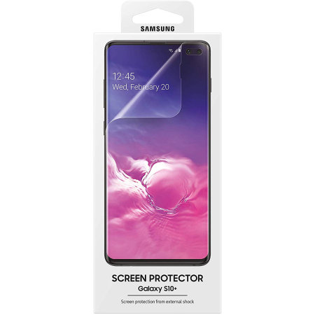 Official Samsung Galaxy S10 Plus Film Screen Protector - Transparent