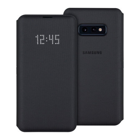 Funda Oficial Samsung Galaxy S10eLED Flip Wallet Cover - Negra