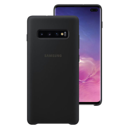Official Samsung Galaxy S10 Plus Silicone Cover Case - Black