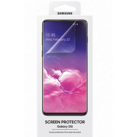 Protection d'écran Officielle Samsung Galaxy S10 – Film transparent