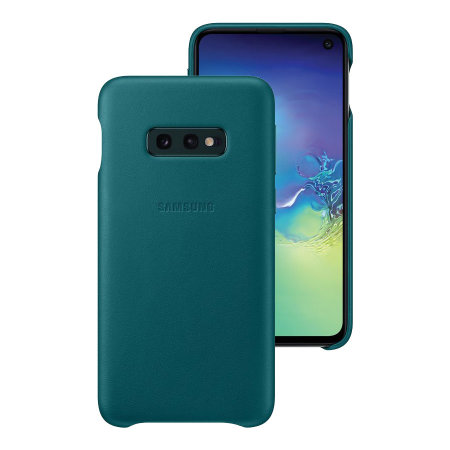 Official Samsung Galaxy S10e Leder Geldbörse Hülle - Grün