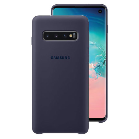 Official Samsung Galaxy S10 Silicone Cover Case - Navy