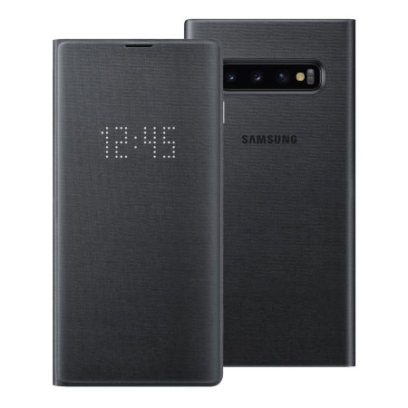 Official Samsung Galaxy S10 Edge LED View Cover Cover Case - Schwarz