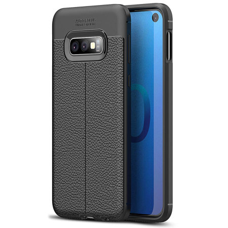 Coque Samsung Galaxy S10e Olixar Attache Premium en simili cuir – Noir