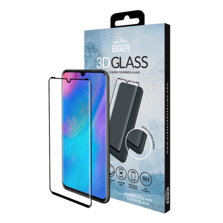 Eiger Huawei P30 Pro Tempered Glass Screen Protector - Black