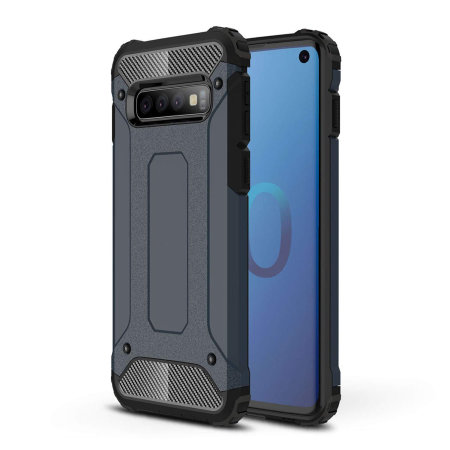 Olixar Delta Armour Protective Samsung Galaxy S10 Case - Slate Blue