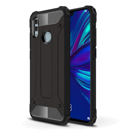Heavy Duty Armour Shockproof Case For Huawei P Smart 2019 – Kickstand, Qi Wireless Charging Compatible, By ICatchy