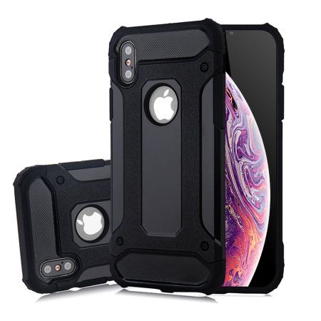 Olixar Delta Armour Protective iPhone XS / X Case - Black