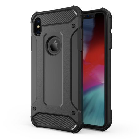 Coque iPhone XS Max Olixar Delta Armour Ultra-robuste – Noir