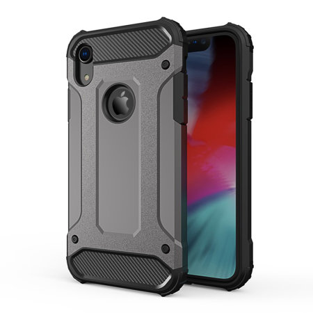 Olixar Delta Armor Protective iPhone XR Case - Gunmetal
