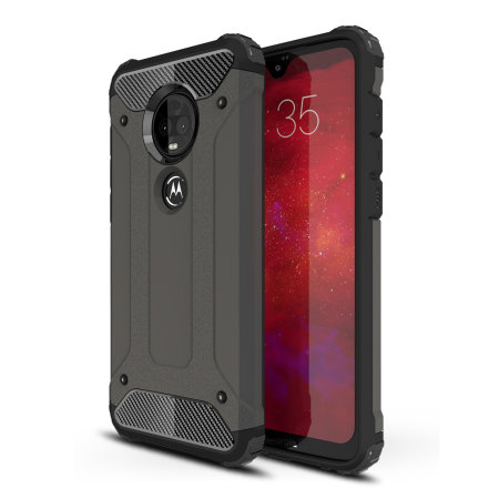 Olixar Delta Armour Protective Motorola Moto G7 Case - Gunmetal
