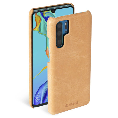 Krusell Sunne Huawei P30 Pro Premium Leather Cover Case - Vintage Nude