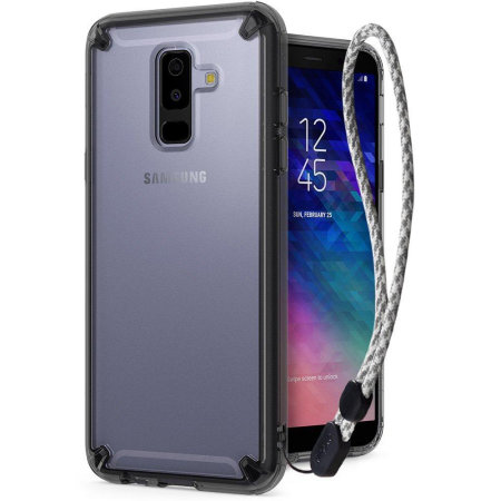 Nauw Geniet bladzijde Rearth Ringke Fusion Samsung Galaxy A6 Plus 2018 Case - Zwart