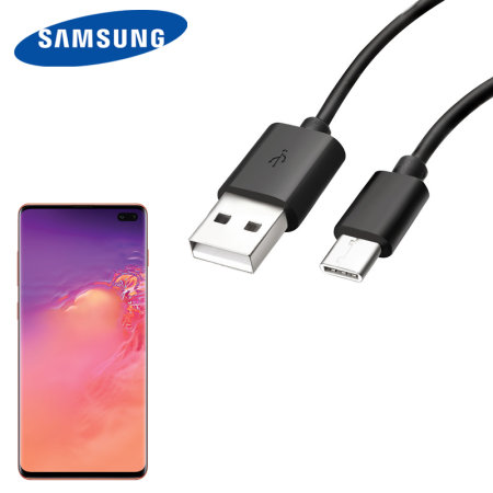S10e USB Cable De Sincronización De Carga C Negro Oficial De Plomo Original Samsung Galaxy S10 S10