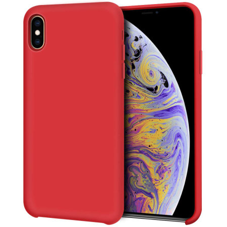 Olixar iPhone XS Soft Silicone Case - Red
