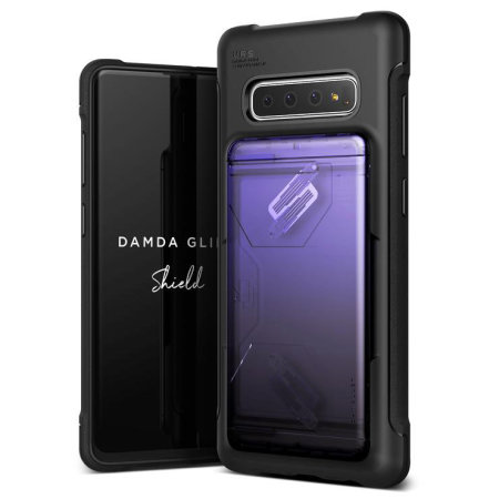 VRS Design Damda Glide Solid Samsung S10 Plus Card Holder Case- Purple