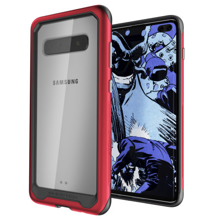 Ghostek Atomic Slim 2 Samsung Galaxy S10 Plus Tough Case- Red