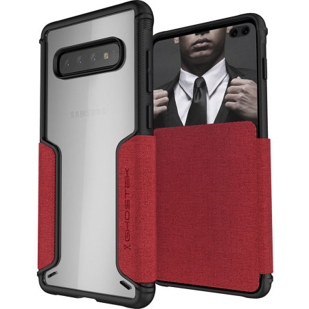 Ghostek Exec 3 Samsung Galaxy S10 Plus Wallet Case - Red