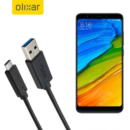 Olixar USB-C Xiaomi Mi A2 Charging Cable - Black 1m