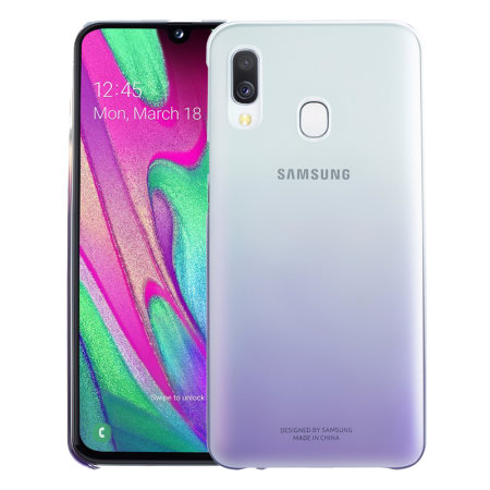 Coque officielle Samsung Galaxy A40 Gradation Cover – Violet