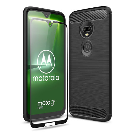 Olixar Sentinel Motorola Moto G7 Plus Hülle u. Glasscheibe Schutzfolie