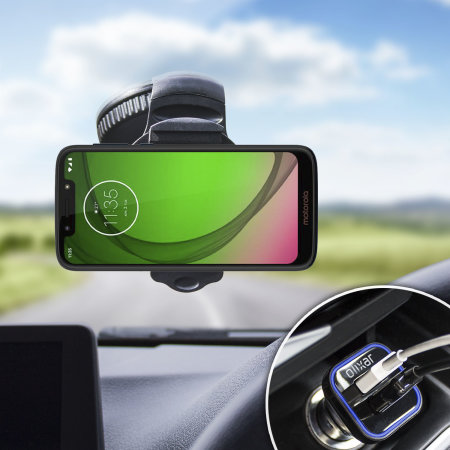 Olixar DriveTime Motorola Moto G7 Play Car Holder & Charger Pack