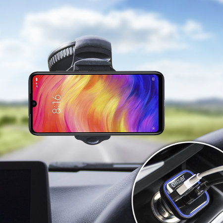 Pack support voiture & chargeur Xiaomi Redmi Note 7 Olixar DriveTime