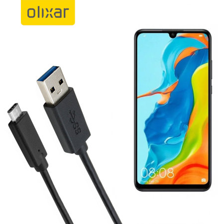 verbrand Lucky Onvervangbaar Olixar USB-C Huawei P30 Lite Oplaadkabel