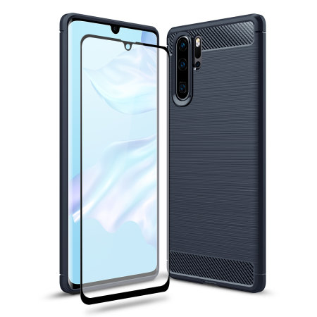 Olixar Sentinel Huawei P30 Pro Case And Glass Screen Protector - Blue