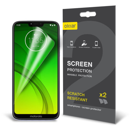 Protection d'écran Motorola Moto G7 Power Film Olixar – Pack de 2