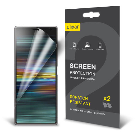 Protection d'écran Sony Xperia 10 Plus Film Olixar – Pack de 2