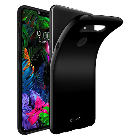 Olixar FlexiShield LG G8 Gel Case - Solid Black