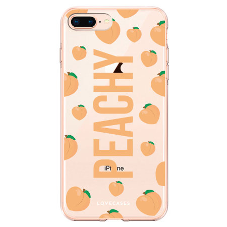 LoveCases iPhone 8 Plus Gel Case - Feelin' Peachy