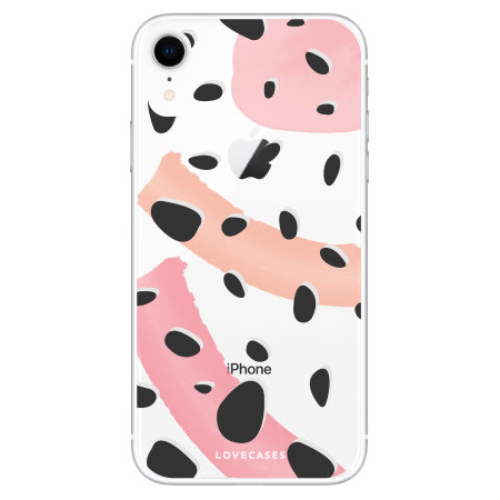 LoveCases iPhone XR Gel Case - Abstract Polka Dots