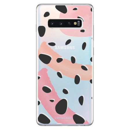 LoveCases Samsung Galaxy S10 Plus Gel Case - Abstract Polka Dots