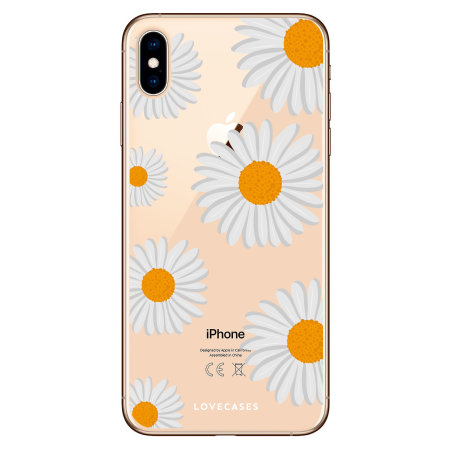 Coque iPhone XS LoveCases Marguerite – Blanc