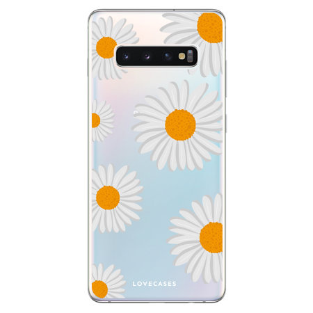 LoveCases Samsung S10 Plus Daisy Case - White..