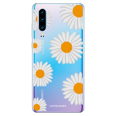 LoveCases Huawei P30 Gel Case - Daisy