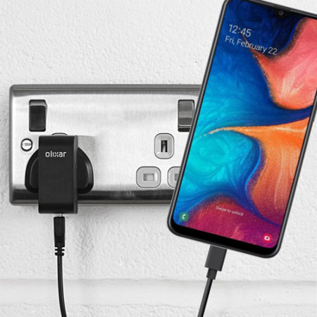 Olixar High Power Samsung Galaxy A20 Wall Charger & 1m Cable