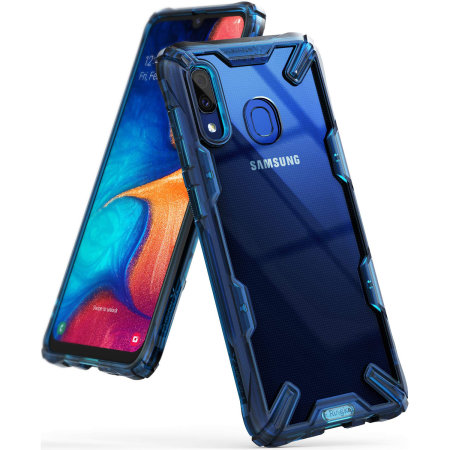 Ringke Fusion X Samsung Galaxy A20 Case - Space Blue