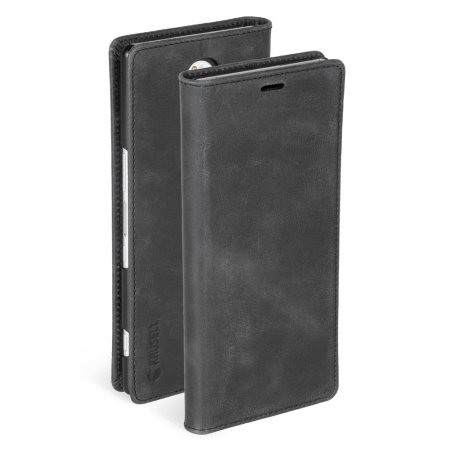 Krusell Sunne 2 Sony Xperia 1 Folio Leather Wallet Case - Black
