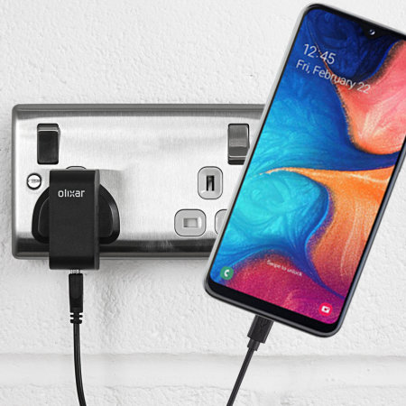 Olixar High Power Samsung Galaxy A20e Wall Charger & 1m Cable