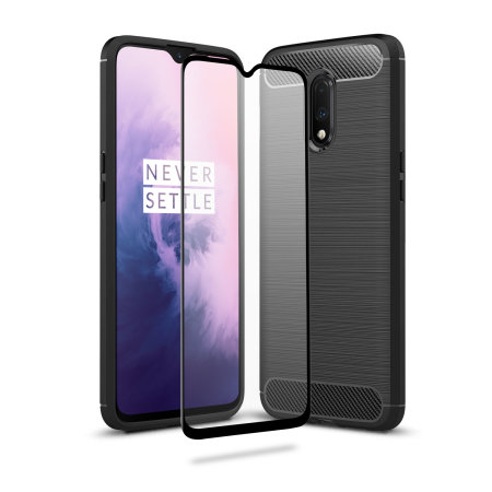 Olixar Sentinel OnePlus 7 Case and Glass Screen Protector