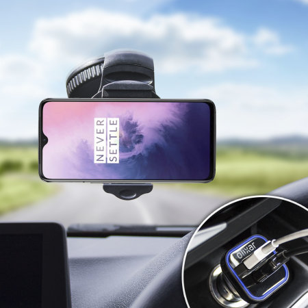 Olixar DriveTime OnePlus 7 Car Holder & Charger Pack