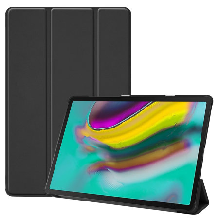 Olixar Leather-Style Galaxy Tab S5e Stand Case - Black