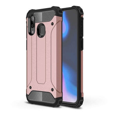 Groenland hoofdstad woede Olixar Delta Armour Protective Samsung Galaxy A40 Case - Rose Gold