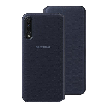 Official Samsung Galaxy A30 Wallet Flip Cover Case - Black
