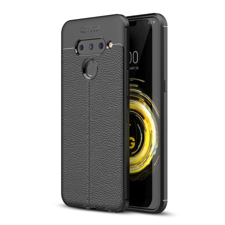 Olixar Attache LG V50 ThinQ Leather-Style Case - Black